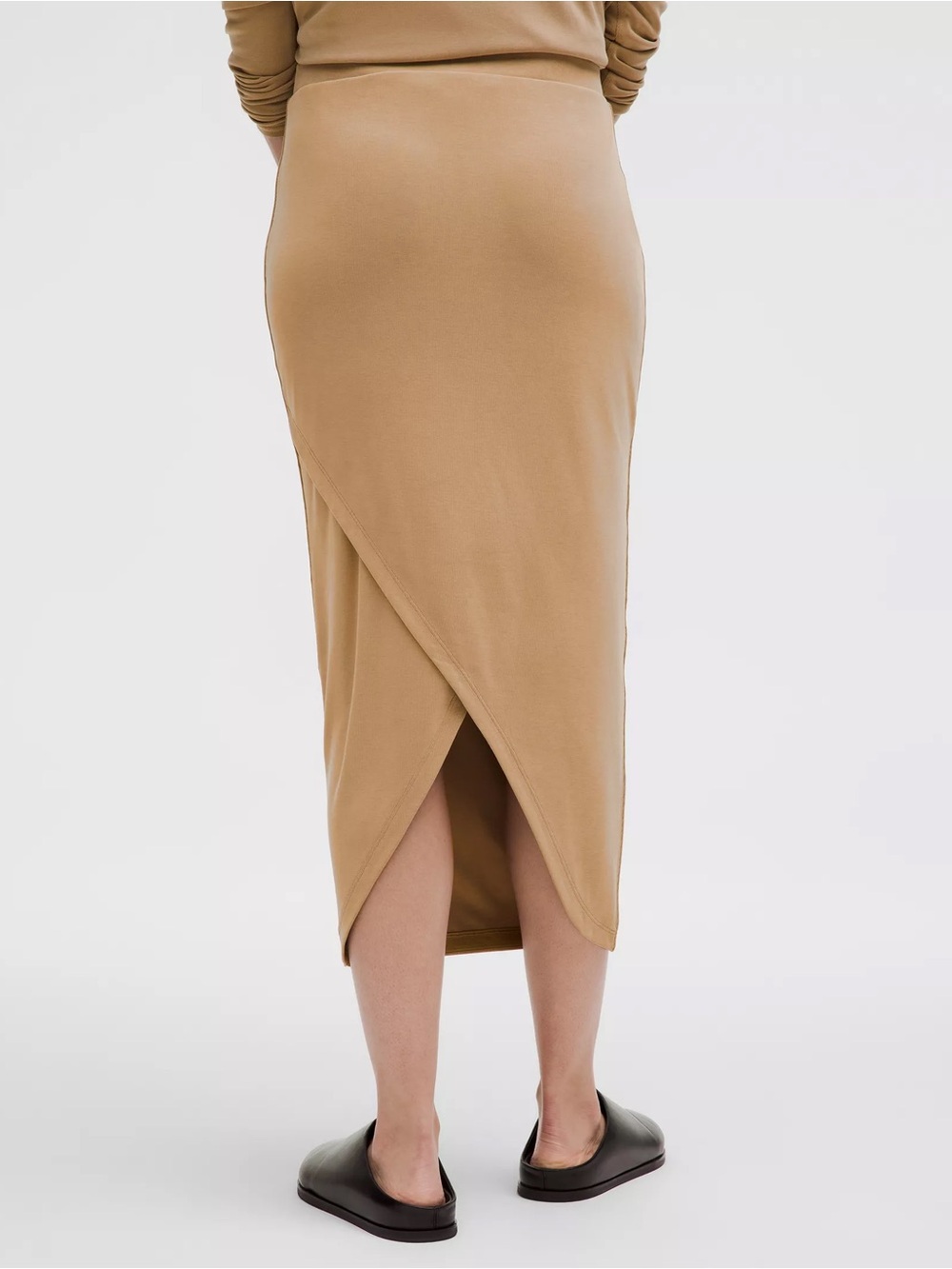 Lululemon Women's Tan Wrap-Back Midi Skirt Size M